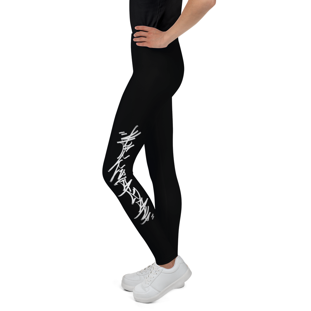 Official HellRazah Music Inc. Skateboarding Tagger Designer Youth Leggings HeavenRazah Merch Graphics by Sly Ski Original