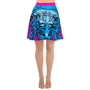 HRMI Pink Hydra Designer Skater Skirt HellRazah Music Inc