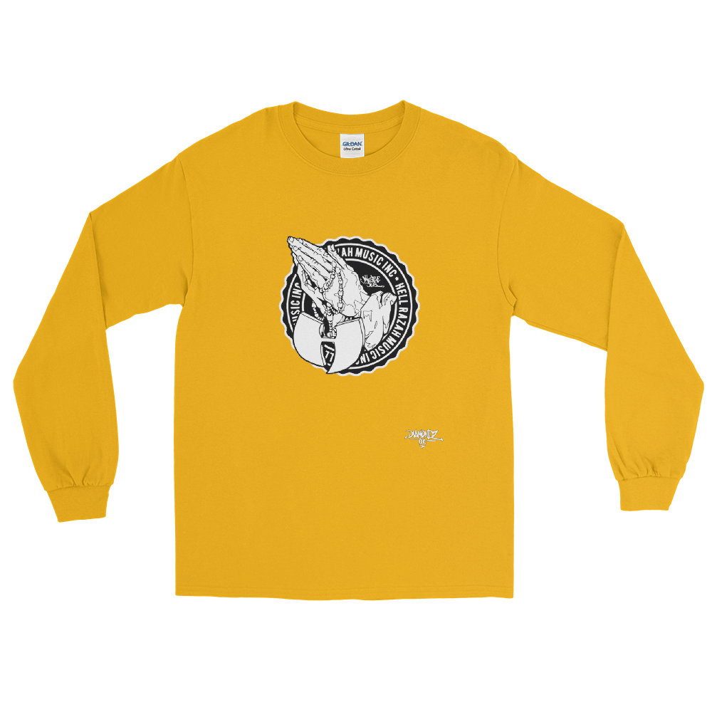 HRMI Praying Beads Fall 19 HellRazah Music Inc Designer Long Sleeve T-Shirt HeavenRazah Merch Graphics by iHustle365