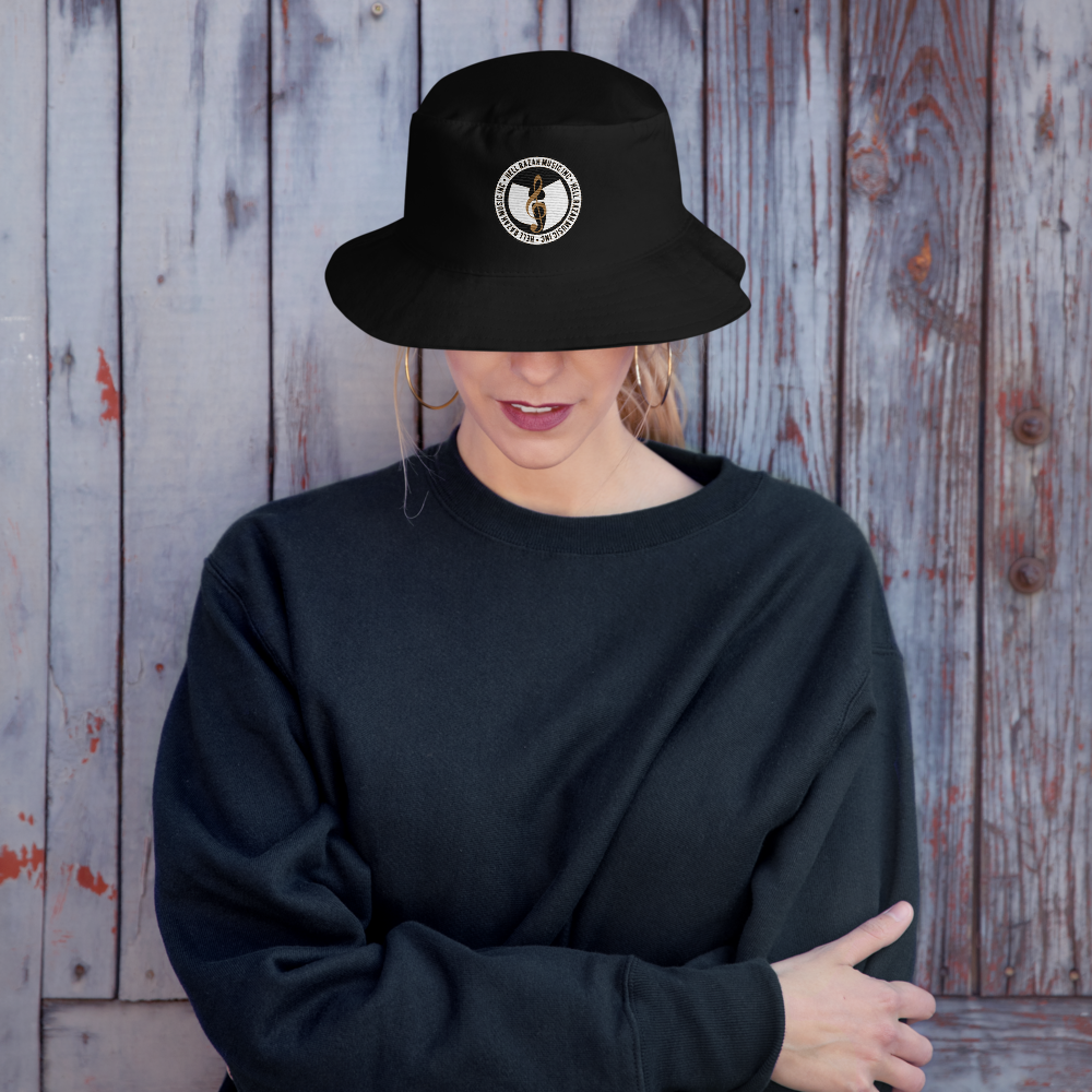 Official Hell Razah Music Inc. Gold Note Logo Designer Old School Bucket Hat Heaven Razah Merch