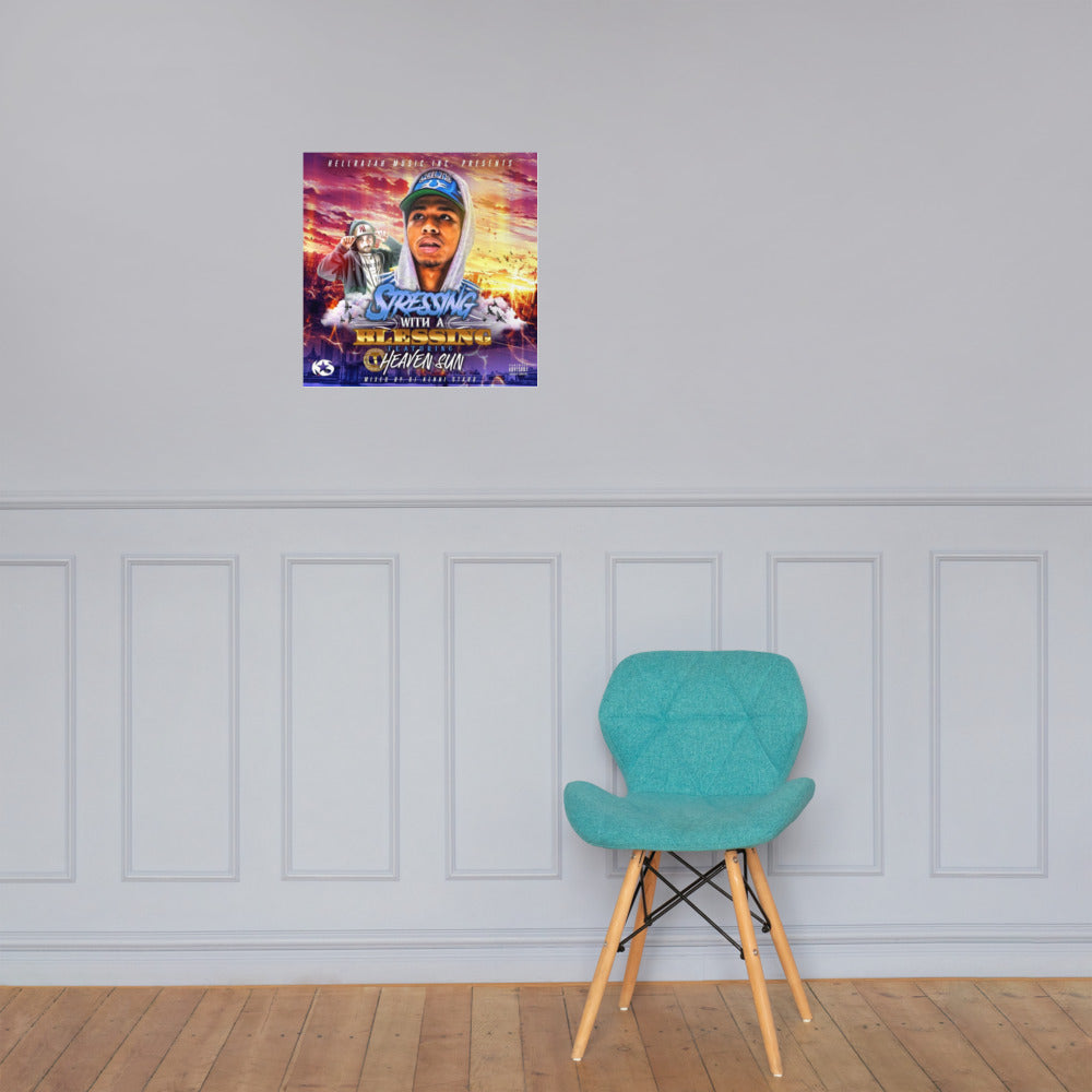 Heaven Sun and DJ Kenni Starr - Stressing with a Blessing Photo Paper Poster