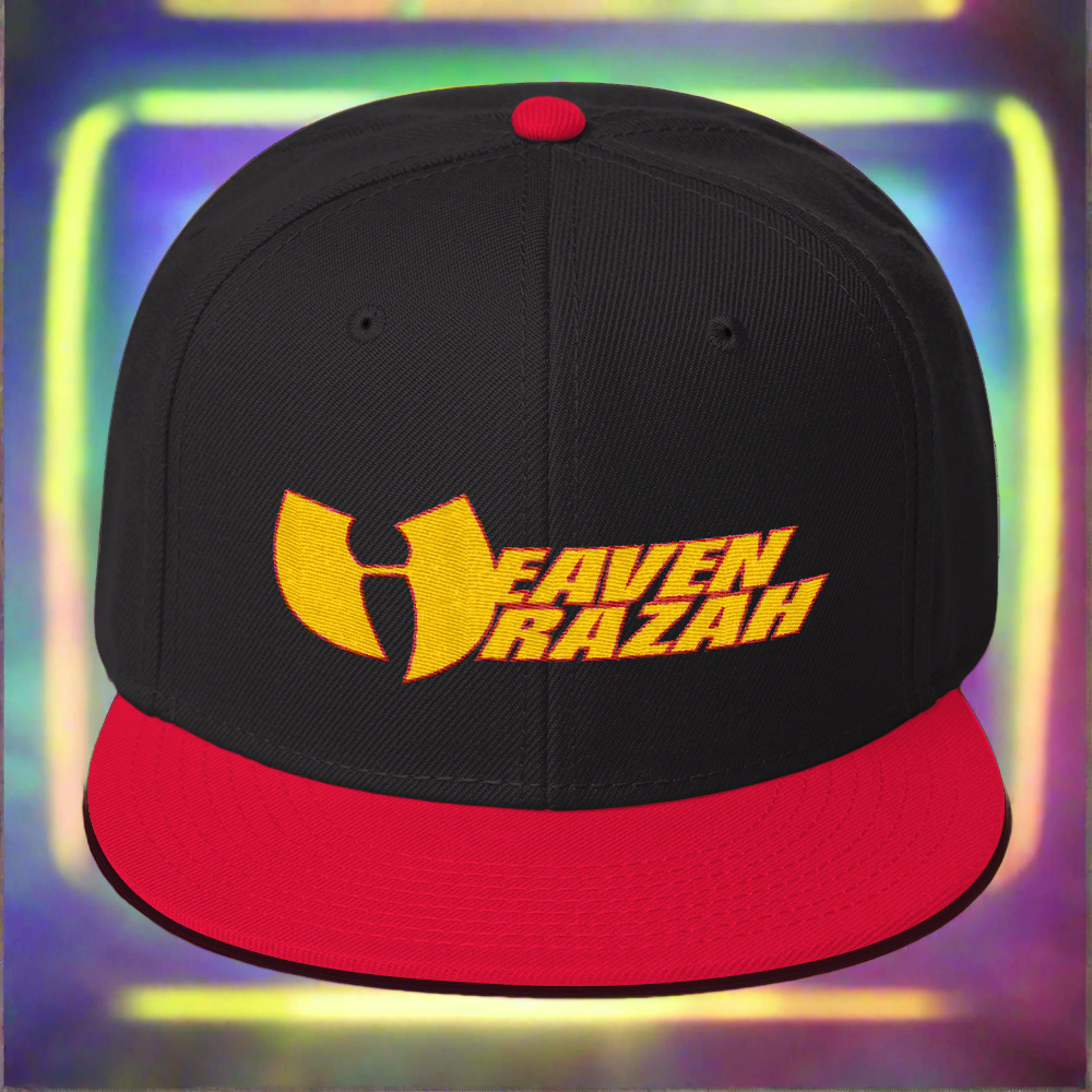Official Hell Razah Heaven Razah Cap Embroidered Official WU Snapback Hat Graphics by Culture Freedom