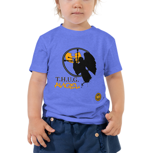 Official HellRazah Music Inc Youth Design T.H.U.G. Angel Toddler Short Sleeve Tee HeavenRazah Merch Graphics by iHustle365