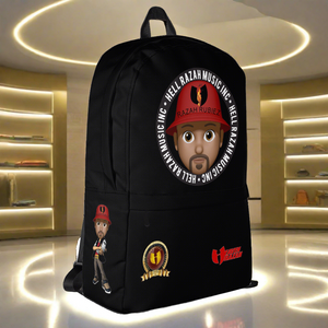 RAZAH RUBIEZ EMOJI Official Hell Razah Music Inc. Collectors Backpack w/ Laptop Pocket HeavenRazah Merch Graphics by SmuveMassBeatz