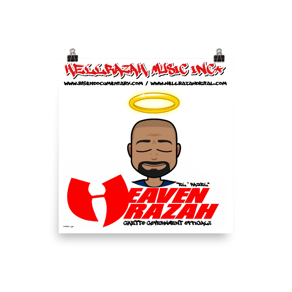 Ghetto Government Officialz Hell Razah Music Inco Halo Official Merchandise Poster