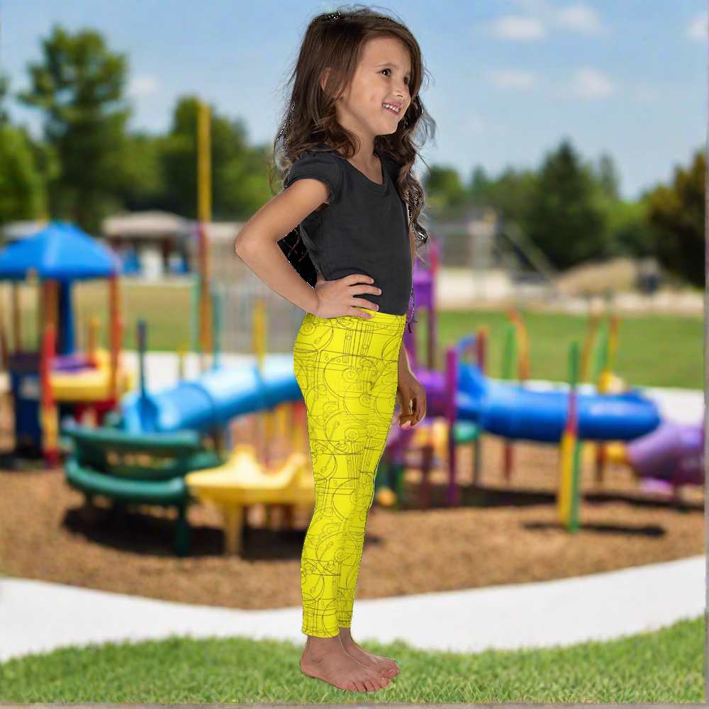 Official HellRazah Music Inc. Designer Youth Kid's Leggings HeavenRazah Merch Graphics by iHustle365