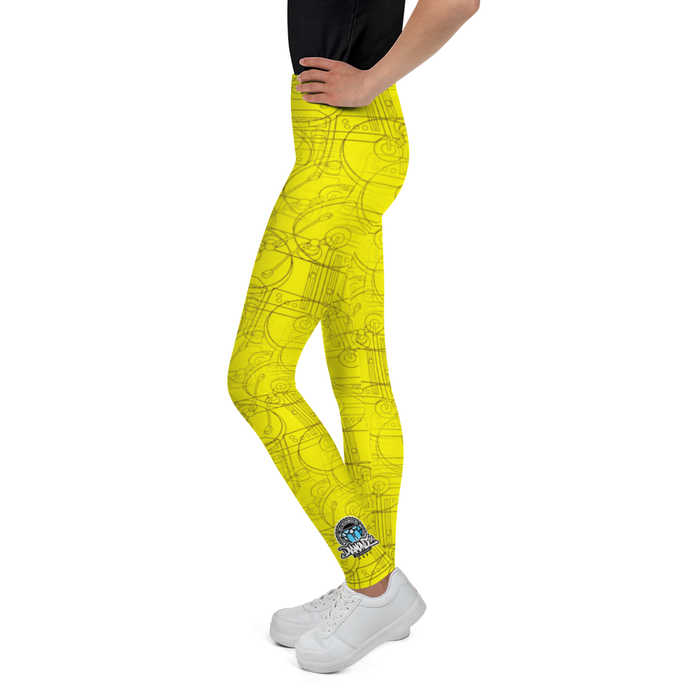 Official HellRazah Music Inc. Designer Teen - Youth Leggings HeavenRazah Merch Graphics by iHustle365_