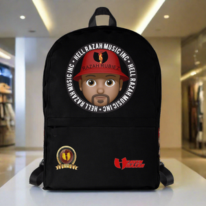 RAZAH RUBIEZ EMOJI Official Hell Razah Music Inc. Collectors Backpack w/ Laptop Pocket HeavenRazah Merch Graphics by SmuveMassBeatz