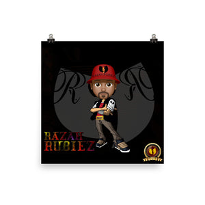 RAZAH RUBIEZ Official HellRazah Music Inc. Collectors Poster HeavenRazah Merch Graphics by SmuveMassBeatz