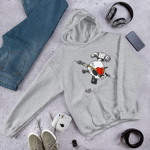 iHustle365 Skull & Heart Soft Hoodie Designer Hooded Sweatshirt