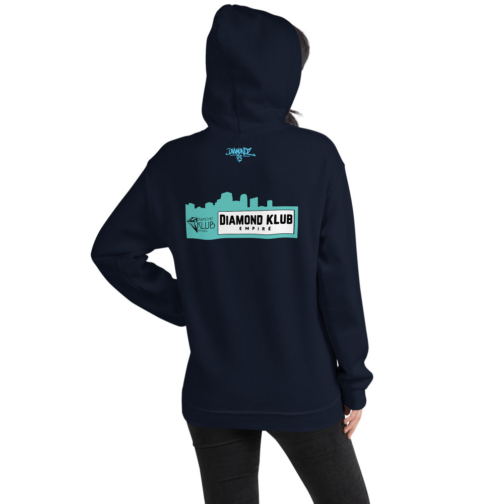 DKE - DKA Team VERO Designer Soft Unisex Hooded Sweatshirt Diamondz OC