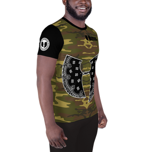 Official Heaven Razah - Hell Razah Music Camo Short Sleeved Men's Athletic T-shirt