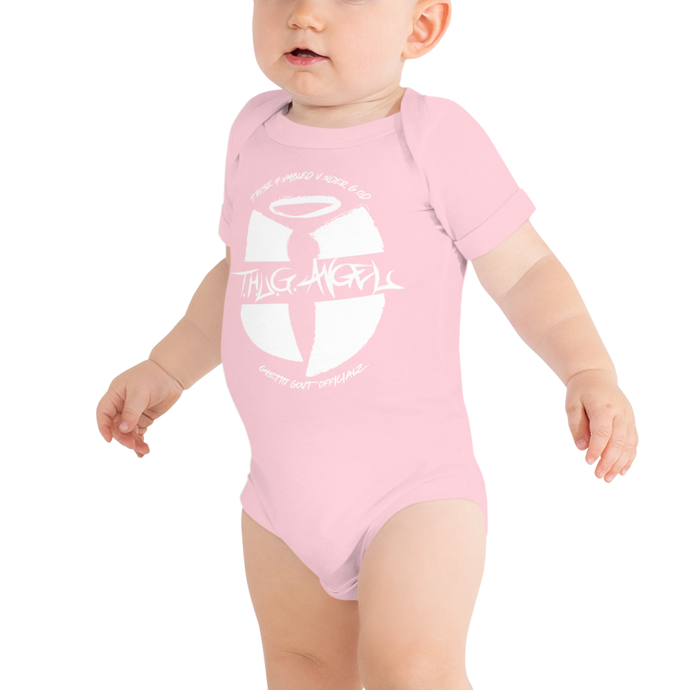 Thug Angel GGO Those Humbled Under God Official Heaven Razah Baby Bodysuit Button T-Shirt