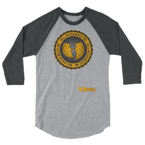 Official Hell Razah Music Inc Logo Designer Tee 3/4 sleeve raglan shirt