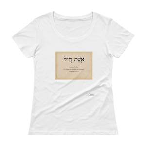 Woman of Valor Official Heaven Razah / Hell Razah Music Inc Designer Tee Ladies' Scoopneck T-Shirt