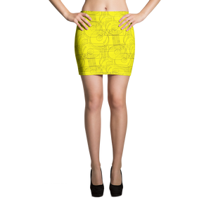 Official HellRazah Music Inc. Designer Mini Skirt HeavenRazah Merch Graphics by Ihustle365