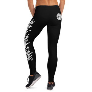 Official HellRazah Music Inc. Skater Style Tagger Designer Leggings Yoga Pants HeavenRazah Merch Graphics by Sly Ski Original