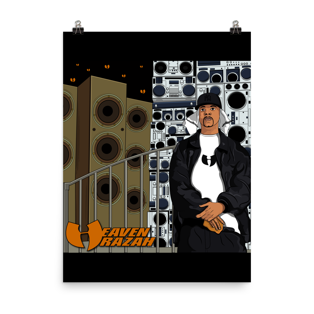 Official Heaven Razah / Hell Razah Music Inc. Merchandise Poster Graphics by Sly Ski Original