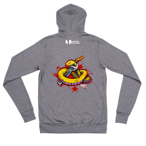 Official Hell Razah Music Inc Snakes Get Wrenched Designer Lightweight Hooded Jacket Unisex Zip Hoodie Graphics by iHustle365_