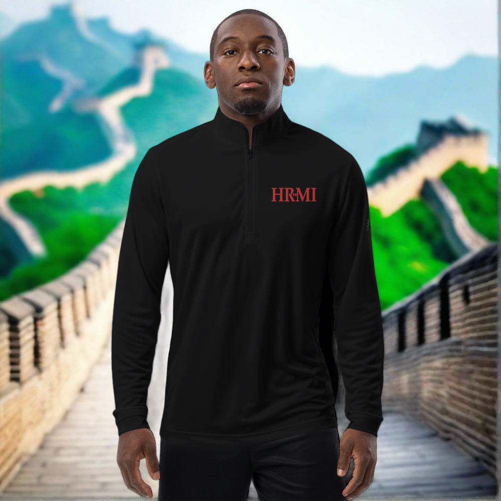 HRMI Embroidered Eco Friendly Adidas Quarter Zip Pullover