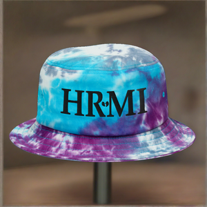 HRMI Embroidered Tie-dye Bucket Hat
