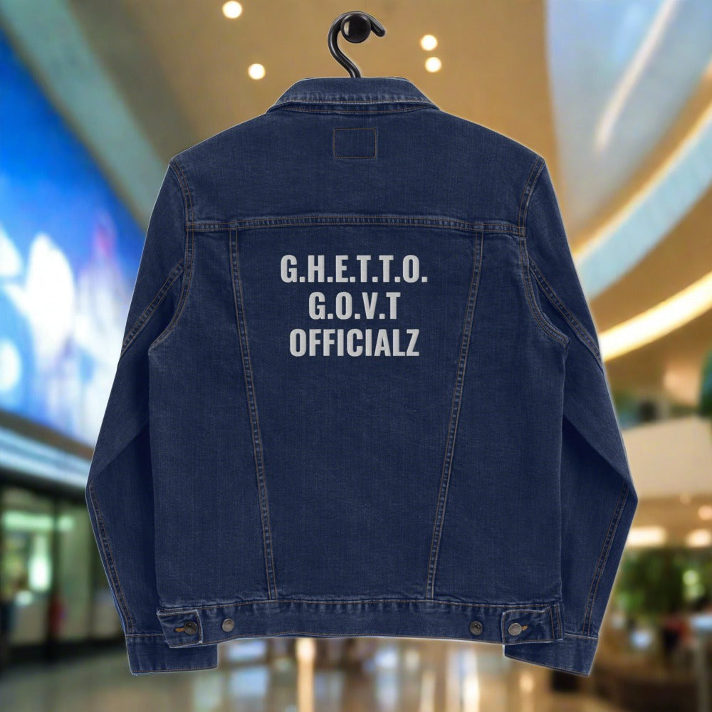 G.H.E.T.T.O. G.O.V.T. Officialz Unisex denim jacket