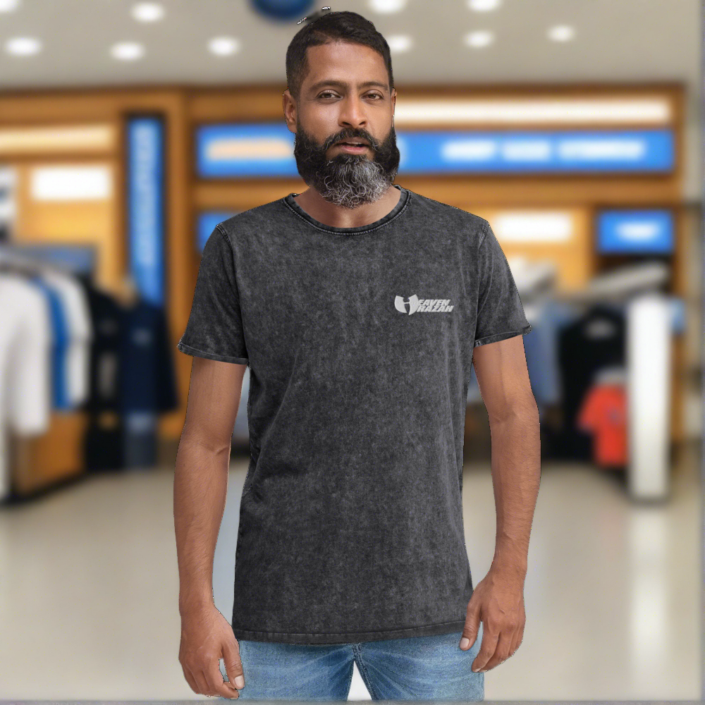 HeavenRazah Embroidered Denim T-Shirt