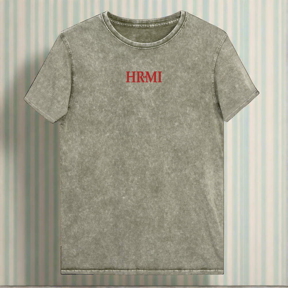 HRMI Embroidered Denim T-Shirt