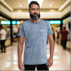 HeavenRazah Embroidered Denim T-Shirt